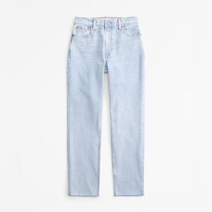 NWT Abercrombie & Fitch Curve Love The Mom High Rise Jeans Size 36